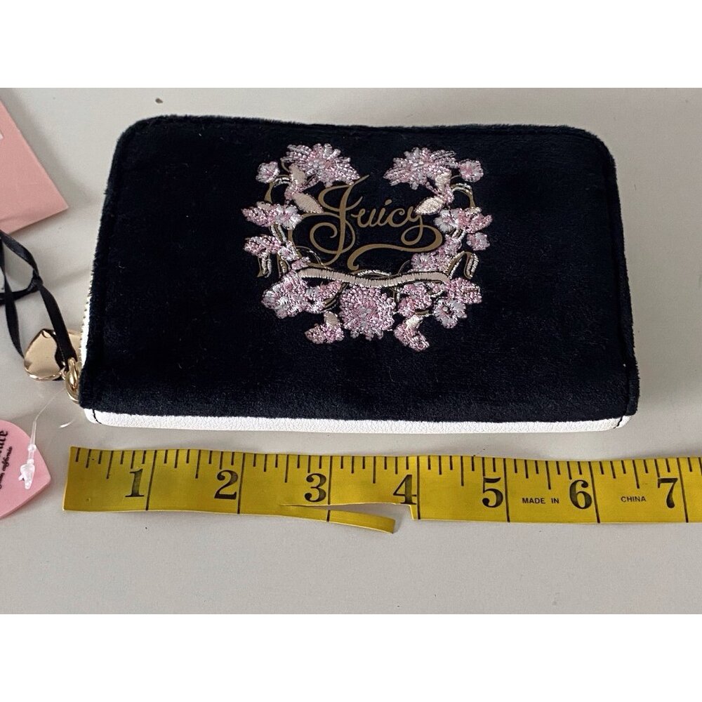 Juicy Couture Juicy In Bloom Multi Compartment Bifold Wallet‎ Liquorice NEW - Picture 11 of 13